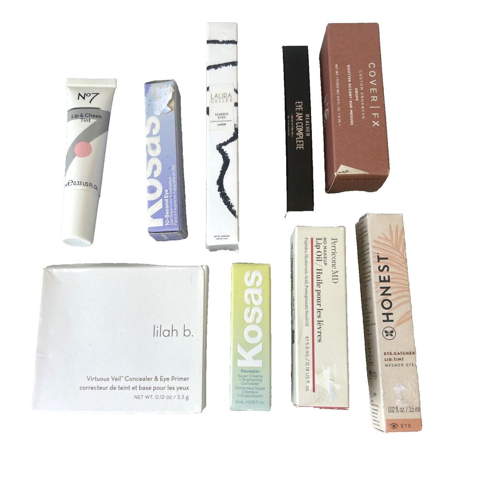 HIGH END BEAUTY MAKEUP  Bundle 9pc LOT Lash Lip Concealer Blush Brow Full Sz NEW